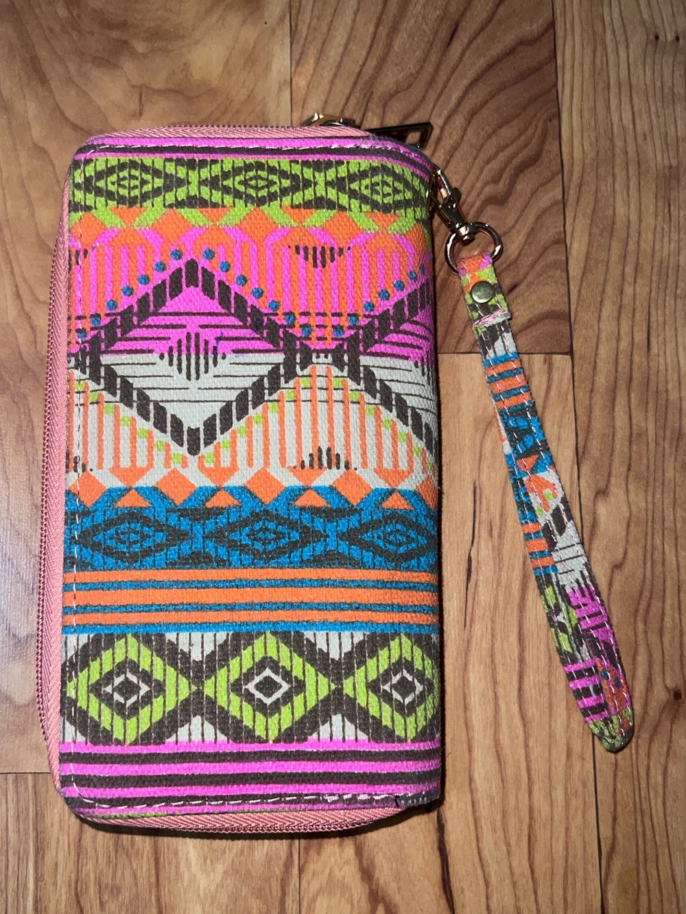 Aztec Geometric Zip Wallet - Picture 2 of 7